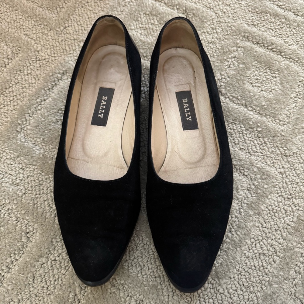 Bally Women's Black Suede Flats